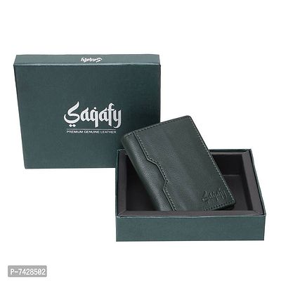 Stylish Green Leather Solid Card Holder For Men-thumb5