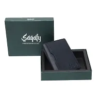 Stylish Blue Leather Solid Card Holder For Men-thumb4