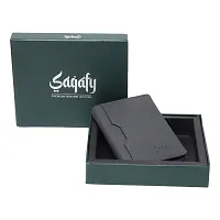 Stylish Grey Leather Solid Card Holder For Men-thumb4