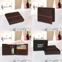 Genuine Leather Formal, Casual, Trendy RFID Protected Brown Wallet For Men & Boys (6 Card Slot / Coin Pocket))-thumb2