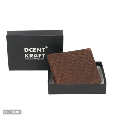 Elegant Coffee Leather Two Fold Wallet For Men-thumb3