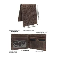 Elegant Coffee Leather Two Fold Wallet For Men-thumb3