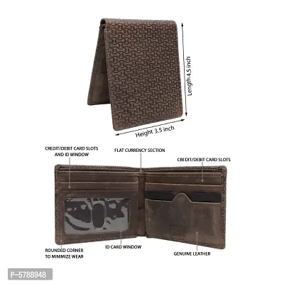 Elegant Coffee Leather Two Fold Wallet For Men-thumb4