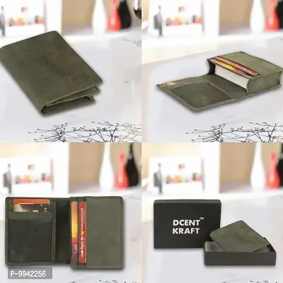 Leather Wallet For Men, Genuine Leather RFID Blocked Card Holder For Women-thumb3