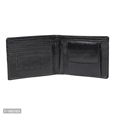 Artficial Leather Slim Formal Black Wallet For Men-thumb2