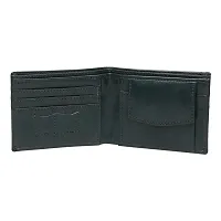 Artficial Leather Slim Formal Green Wallet For Men-thumb1