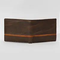 Leather Brown Designer Wallet for Men, PU Slim Coin pocket Wallet-thumb1