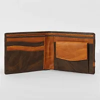 Leather Designer  Brown Wallet for Men, PU Slim Coin pocket Wallet-thumb4