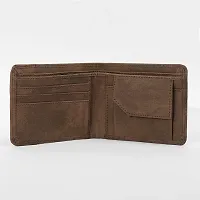 Designer Casual Brown PU Wallet for Men, Coin pocket Trendy Denim  Wallet for Gift-thumb4