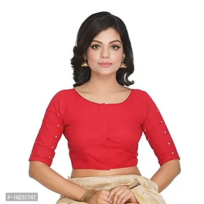 Stylish Women Cotton Blend Stitched Blouse