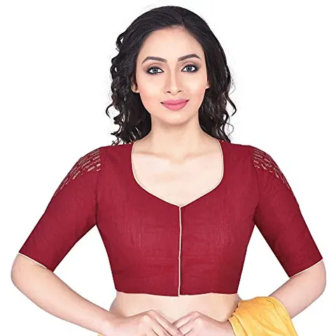 Glamorous Cotton Blend Stitched Blouses 