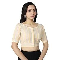 Stylish Women Cotton Blend Stitched Blouse-thumb2