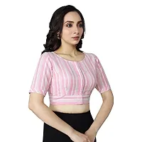 Stylish Women Cotton Blend Stitched Blouse-thumb2