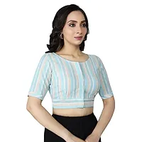 Stylish Women Cotton Blend Stitched Blouse-thumb2