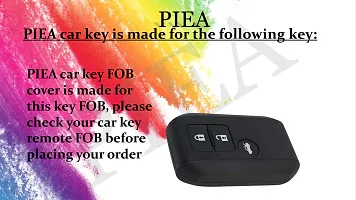 PIEA Premium TPU Luxury Car Key Cover/Silicone Key Guard for Maruti-FRONX, New Dzire, XL6, JIMNY, GRAND VITARA, New BREZZA, BALENO, New SWIFT, New SWIFT DZIRE, ERTIGA, WAGON-R(Golden/Black)-thumb1