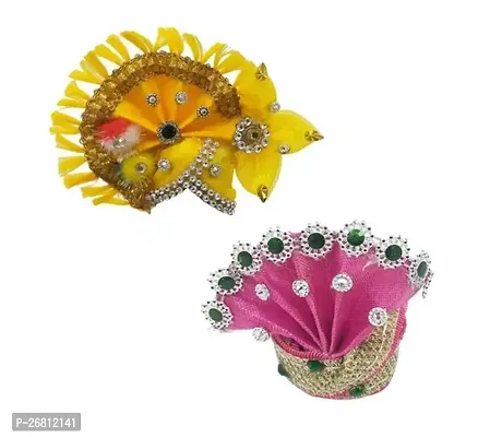 Laddu Gopal Fancy Velvet Pagdi Pack Of 2