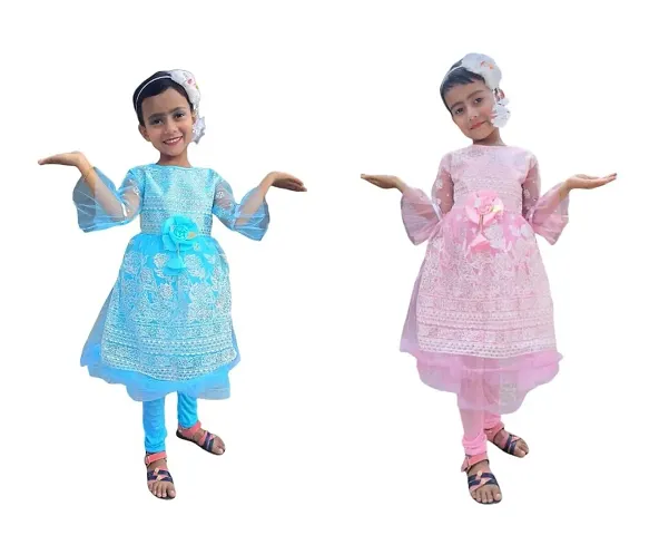 Stylish Dresses For Girls Pack Of 2