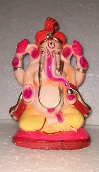 Sawan Shopping Mart Stone Ganpati - Medium size, Multicolour-thumb1