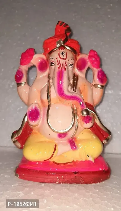 Sawan Shopping Mart Stone Ganpati - Medium size, Multicolour-thumb2