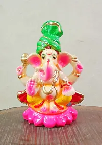 Sawan Shopping Mart Stone Ganpati - Medium size, Multicolour-thumb2