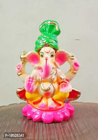 Sawan Shopping Mart Stone Ganpati - Medium size, Multicolour-thumb3