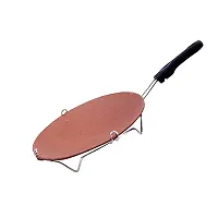 HEALTHYINDIA Terracotta Tawa, Brown-thumb1