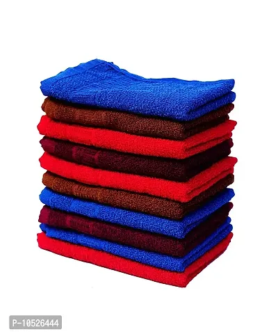 Hand Towel 10 pcs Solid Best for Kitchen Purpose| Gym| Travelling etc.-thumb0