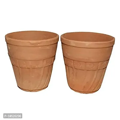 odishabazaar Clay Lassi set ( Brown ) - Set of 6-thumb3