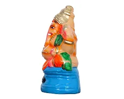 B S NATURAL Kacchi Mitti Colourful Ganesha Idol-thumb1