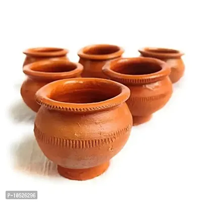 odishabazaar Clay Lassi set ( Brown ) - Set of 6-thumb4