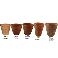 odishabazaar Clay Lassi set ( Brown ) - Set of 6-thumb4