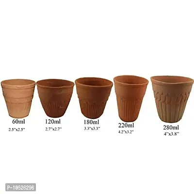 odishabazaar Clay Lassi set ( Brown ) - Set of 6-thumb5