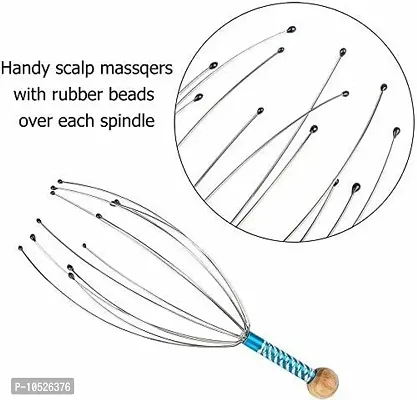 Manual Head Massage Hand Held Scalp Oil Massager 1 PC-thumb2