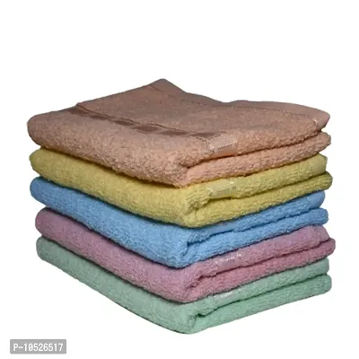 Hand Towels Set of 5 Peice for wash Basin Soft Multicolor-thumb0