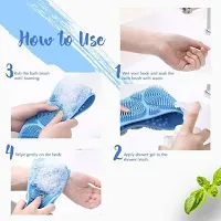 Bath Brush Bathing Belt Body Wash Brush Back Scrubber Body Washer-thumb4