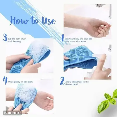 Bath Brush Bathing Belt Body Wash Brush Back Scrubber Body Washer-thumb5