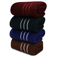 B S NATURAL Hand Towels, Gym & Workout Towels(4 Pieces, Multi Colors)-thumb1