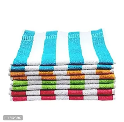 Hand Towels Set of 8 Peice for wash Basin Soft Multicolor-thumb0