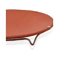 HEALTHYINDIA Terracotta Tawa, Brown-thumb2