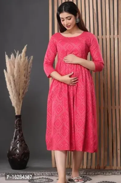 Pooja Pink Ring Feeding Maternity