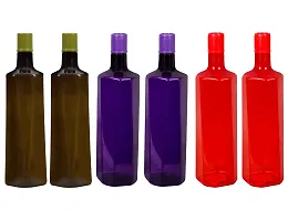 Useful Plastic Water Bottles Pack Of 6 1 Liter Each-thumb1