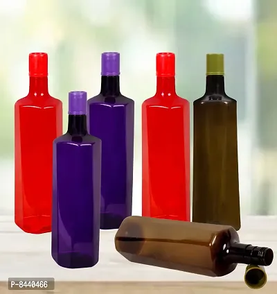 Useful Plastic Water Bottles Pack Of 6 1 Liter Each-thumb0