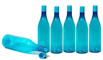 Useful Plastic Water Bottles- Pack Of 6, 1 Litre Each-thumb1