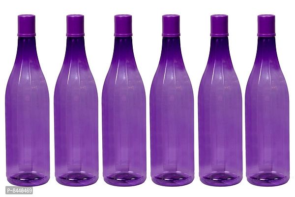 Useful Plastic Water Bottles- Pack Of 6, 1 Litre Each
