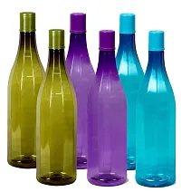 Useful Plastic Water Bottles- Pack Of 6, 1 Litre Each-thumb1