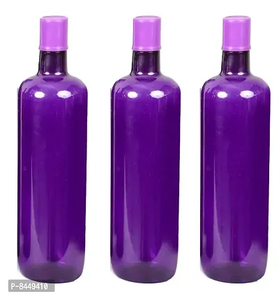 Elegant 1 ltr Water Bottles, Set of 3, Violet, ITALIA-thumb0