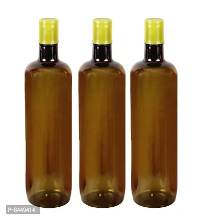 Elegant 1 ltr Water Bottles, Set of 3, Olive, ITALIA