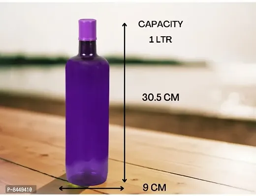 Elegant 1 ltr Water Bottles, Set of 3, Violet, ITALIA-thumb5
