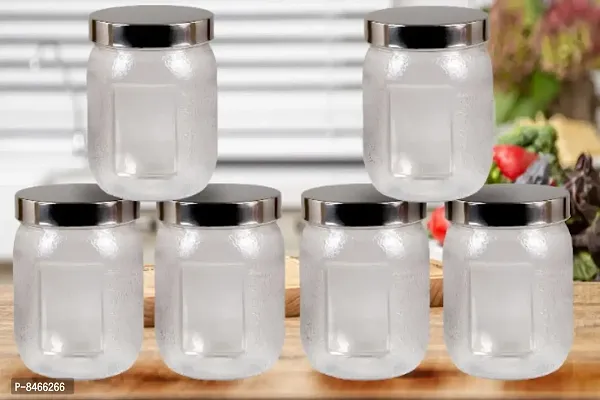 Jar Airtight Plastic Container For Kitchen Storage Set Of 6 650Ml Each