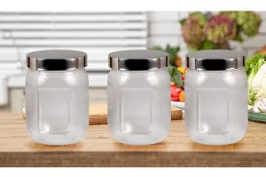 Jar Airtight Plastic Container For Kitchen Storagenbsp;Set of 3 650ml each-thumb2